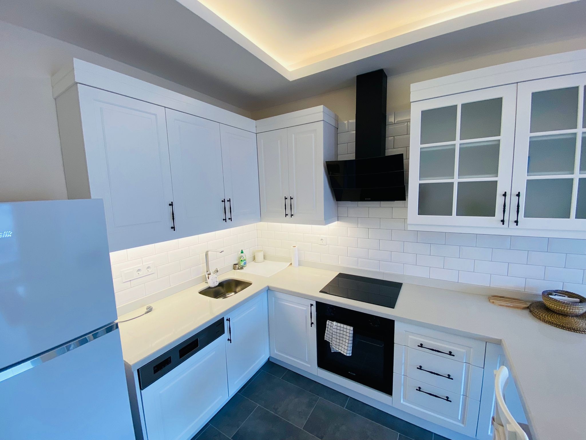 Image of Spacious 2+1 apartment in Oba district, Alanya, partially furnished
